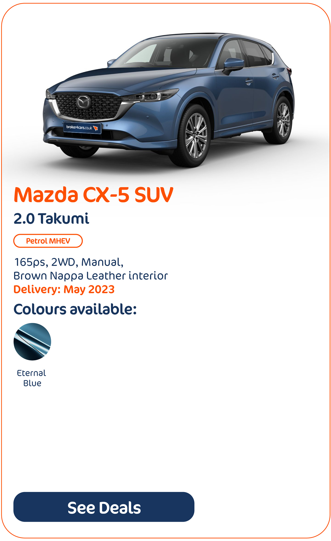 Mazda CX-5 SUV 2.0 Takumi - Click to Enquire